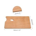 Wooden Paint Palette with Thumb Hole, 12"x9