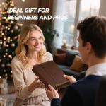 24-Color Watercolor Paint Set with Wood Palette