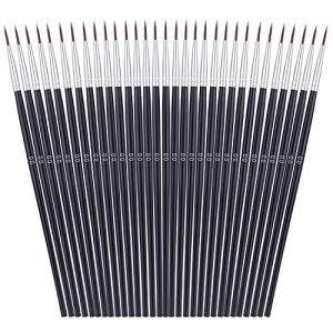 30 Miniature Detail Paint Brushes for Artists