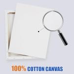 8x10 Inch Canvas Boards - 4 Pack