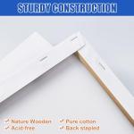 8x10 Inch Canvas Boards - 4 Pack