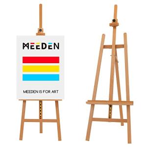 MEEDEN Large Adjustable Beech Wood Studio Easel