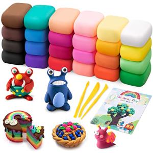 Air Dry Modeling Clay Kit - 24 Colors & Tools