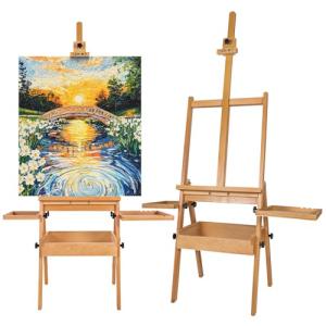 Somime Large Wooden H-Frame Studio Easel