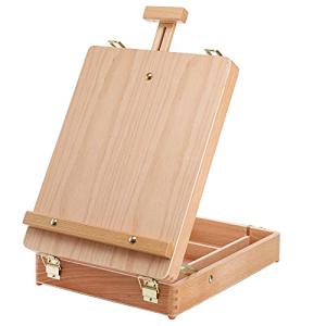 DEAYOU Portable Beechwood Sketchbox and Easel