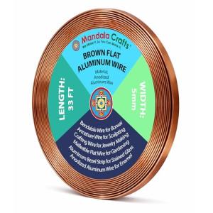 5mm Flexible Anodized Aluminum Craft Wire - 33 FT