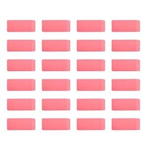 24-Pack Pink Rectangular Art Erasers for School