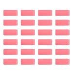 24-Pack Pink Rectangular Art Erasers for School