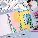 Marker Paper Pad - Double-Sided, 30 Sheets, 8.3x8.9in