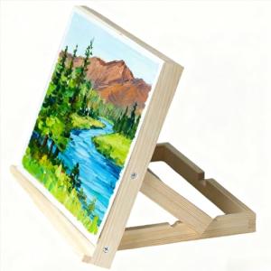 Adjustable Wooden Tabletop Easel for Art