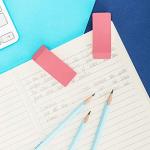 24-Pack Pink Rectangular Art Erasers for School