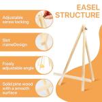 3 Pack of 14 Inch Tabletop Wood Easels