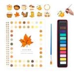 Kivzex Beginner Watercolor Workbook and Painting Kit