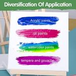 36 Pack Various Size Blank Canvas Boards