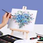 24 Pack 11.8" Tabletop Wood Easels for Painting