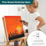 10-Pack Premium Stretched Canvases for Artists