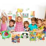 24 Pack 11.8" Tabletop Wood Easels for Painting