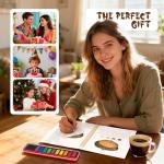 Kivzex Beginner Watercolor Workbook and Painting Kit