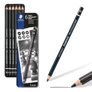 Staedtler Mars Lumograph Black Sketch Pencils Set