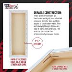 Long Stretched Canvas 6x18 inch, 3-Pack