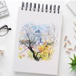 5.5" x 8.5" Sketchbook with 60 Acid-Free Sheets