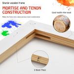 14-Pack Blank Cotton Canvas for Painting