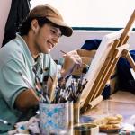 ARTEZA 12x12 inch Blank Stretched Canvas, 8-Pack