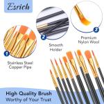 ESRICH 24-Piece Acrylic Paint Brush Set