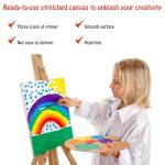 14-Pack Blank Cotton Canvas for Painting