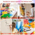 14-Pack Blank Cotton Canvas for Painting