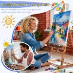 40 Pcs Flat Paint Brushes for All Mediums