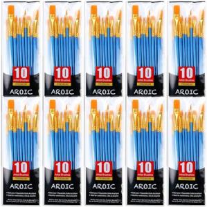 AROIC 10-Pack Acrylic Paint Brush Set