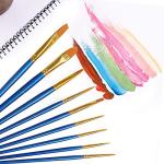 AROIC 10-Pack Acrylic Paint Brush Set