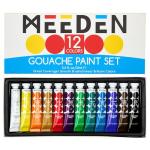 MEEDEN 12-Color Gouache Paint Tube Set