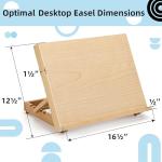 Portable Adjustable Wood Tabletop Easels for Artists