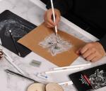 Brusarth 12 Piece White Charcoal Pencil Set