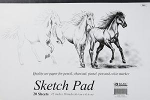 BAZIC 20-Sheet Sketch Pad, 18" x 12