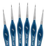 Extra Fine Detail Paint Brush Set – 6PC