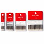 4 PCS Flat Paddle Paint Brush Set