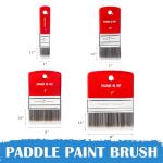 4 PCS Flat Paddle Paint Brush Set
