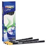 Prang Soft Charcoal Pencils, Black, 12 Pack