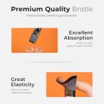 Nicpro 12-Pack Flat Paint Brushes for Artists