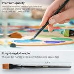ARTEZA 12-Piece Premium Synthetic Paint Brush Set