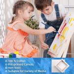 11 Pack 9x12 Stretched Cotton Canvas Boards