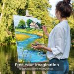 Nicpro 12-Pack Flat Paint Brushes for Artists