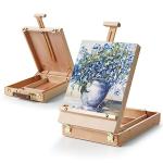 Adjustable Beechwood Tabletop Easel and Sketch Box