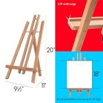 20 Inch Beech Wood Tabletop Easel Set
