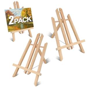 2-Pack 12 Inch Wood Tabletop Easels