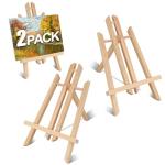 2-Pack 12 Inch Wood Tabletop Easels