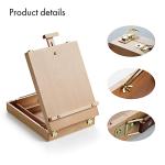 Adjustable Beechwood Tabletop Easel and Sketch Box